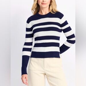 ALEX MILL Ava Striped Sweater In Extrafine Merino Wool - S